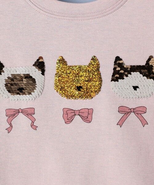 SHIPS / シップス Tシャツ | 《予約》SHIPS Colors:100〜130cm /〈手洗い可能〉スパンコール 刺繍 Tシャツ◆ | 詳細20