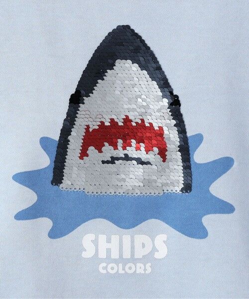 SHIPS / シップス Tシャツ | 《予約》SHIPS Colors:100〜130cm /〈手洗い可能〉スパンコール 刺繍 Tシャツ◆ | 詳細27