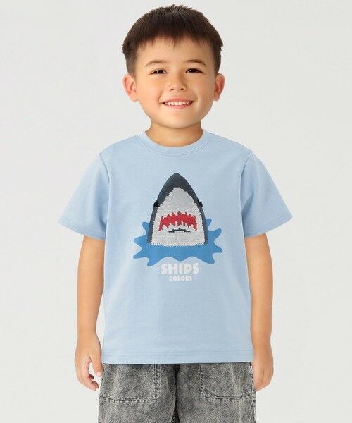 SHIPS / シップス Tシャツ | 《予約》SHIPS Colors:100〜130cm /〈手洗い可能〉スパンコール 刺繍 Tシャツ◆ | 詳細29