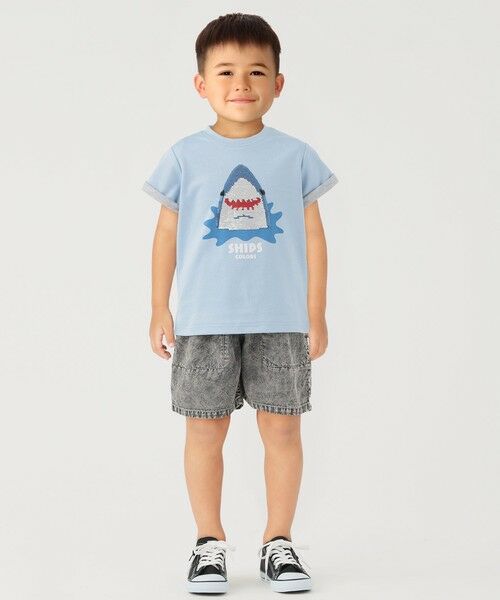 SHIPS / シップス Tシャツ | 《予約》SHIPS Colors:100〜130cm /〈手洗い可能〉スパンコール 刺繍 Tシャツ◆ | 詳細30