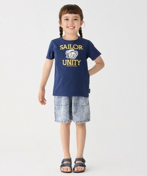 SHIPS / シップス ショート・ハーフ・半端丈パンツ | SHIPS Colors:90〜140cm /〈接触冷感・洗濯機可能〉クールタッチ デニム ショーツ | 詳細15