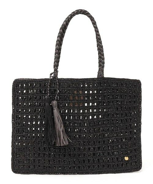 SHIPS / シップス かごバック | MAISON N.H PARIS:SOLENE TOTE（ブラック）