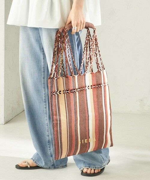 SHIPS / シップス トートバッグ | 《予約》RAMESHWARI: ハンモック バッグ 26SS（ブラウン）