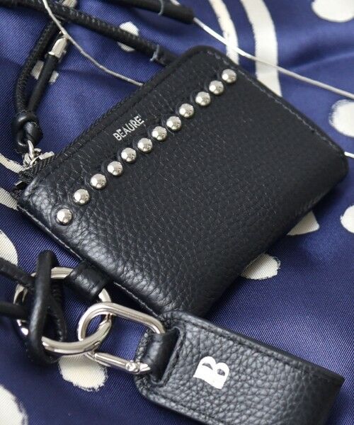 SHIPS / シップス 財布・コインケース・マネークリップ | 《予約》【WEB限定】BEAURE: ショルダー 付き フラグメント ケース（ブラック）