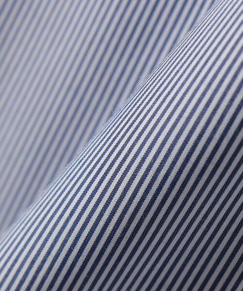 SHIPS / シップス シャツ・ブラウス | SHIPS Primary Navy Label:綿 ナイロン ストライプ ロング シャツ | 詳細6