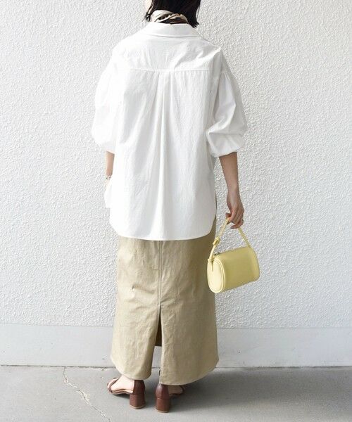 SHIPS / シップス シャツ・ブラウス | 〈手洗い可能〉無地 / ストライプ サイド スリット スキッパー コットン シャツ 2 | 詳細3