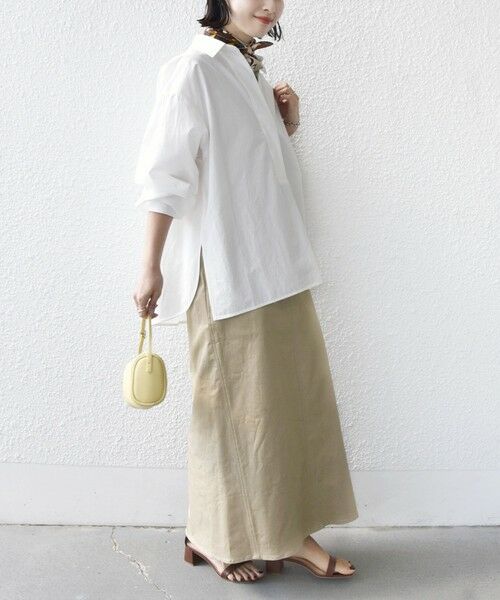 SHIPS / シップス シャツ・ブラウス | 〈手洗い可能〉無地 / ストライプ サイド スリット スキッパー コットン シャツ 2 | 詳細4