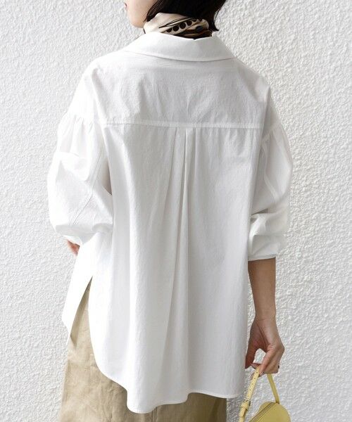 SHIPS / シップス シャツ・ブラウス | 〈手洗い可能〉無地 / ストライプ サイド スリット スキッパー コットン シャツ 2 | 詳細7