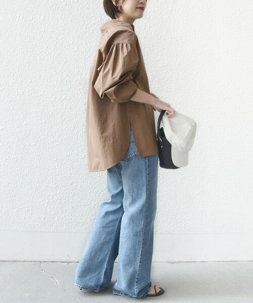 SHIPS / シップス シャツ・ブラウス | 〈手洗い可能〉無地 / ストライプ サイド スリット スキッパー コットン シャツ 2 | 詳細14