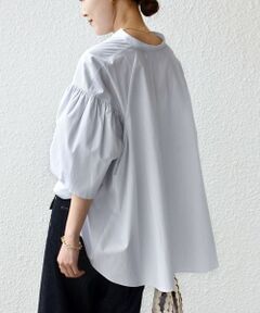 SHIPS / シップス シャツ・ブラウス | 《予約》〈手洗い可能〉バック フレア 袖 ギャザー スキッパー ブラウス