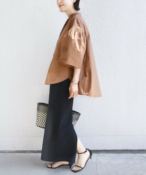 SHIPS / シップス シャツ・ブラウス | 《予約》〈手洗い可能〉バック フレア 袖 ギャザー スキッパー ブラウス | 詳細12