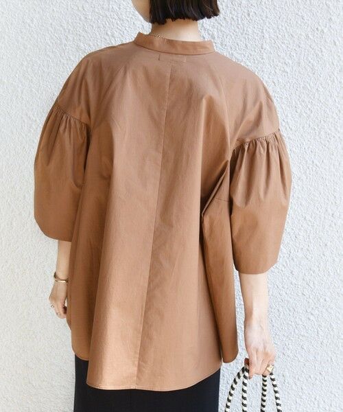 SHIPS / シップス シャツ・ブラウス | 《予約》〈手洗い可能〉バック フレア 袖 ギャザー スキッパー ブラウス | 詳細17