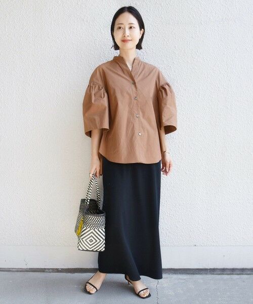 SHIPS / シップス シャツ・ブラウス | 《予約》〈手洗い可能〉バック フレア 袖 ギャザー スキッパー ブラウス | 詳細11