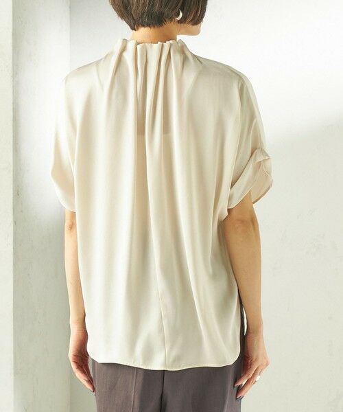 SHIPS / シップス シャツ・ブラウス | 《予約》〈手洗い可能〉パール モチーフ ネック ギャザー ドルマン ブラウス | 詳細14