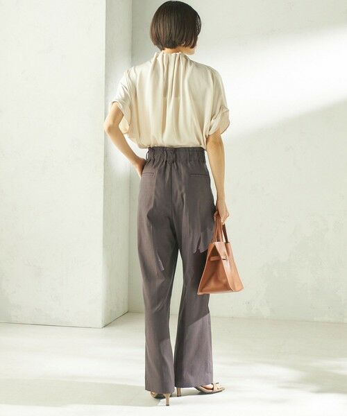 SHIPS / シップス シャツ・ブラウス | 《予約》〈手洗い可能〉パール モチーフ ネック ギャザー ドルマン ブラウス | 詳細3