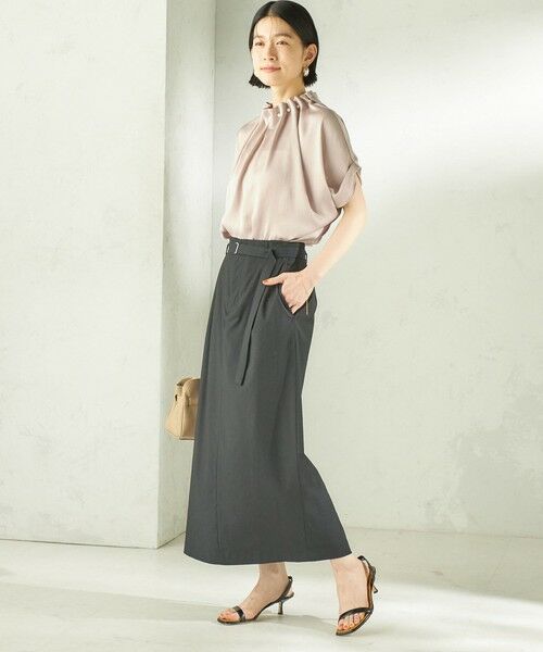 SHIPS / シップス シャツ・ブラウス | 《予約》【一部WEB限定】〈手洗い可能〉パール モチーフ ネック ギャザー ドルマン ブラウス | 詳細19