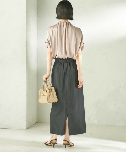 SHIPS / シップス シャツ・ブラウス | 《予約》【一部WEB限定】〈手洗い可能〉パール モチーフ ネック ギャザー ドルマン ブラウス | 詳細20