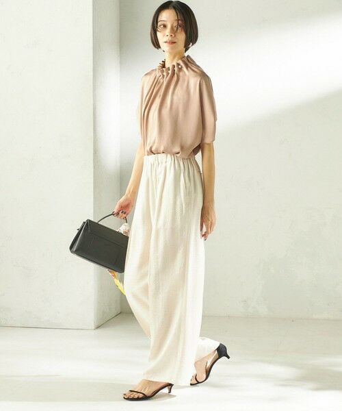 SHIPS / シップス シャツ・ブラウス | 《予約》〈手洗い可能〉パール モチーフ ネック ギャザー ドルマン ブラウス | 詳細19