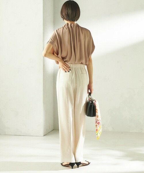 SHIPS / シップス シャツ・ブラウス | 《予約》〈手洗い可能〉パール モチーフ ネック ギャザー ドルマン ブラウス | 詳細20