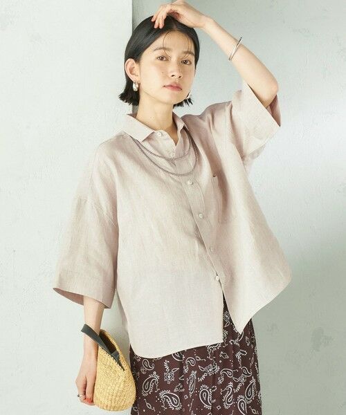 SHIPS / シップス シャツ・ブラウス | 《予約》TICCA:〈手洗い可能〉リネン 半袖 シャツ | 詳細10