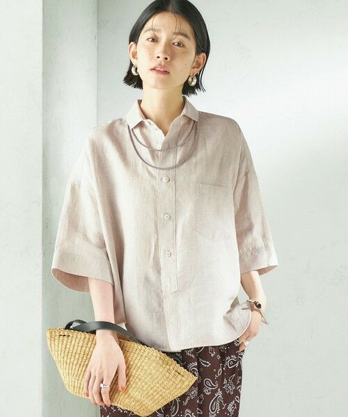 SHIPS / シップス シャツ・ブラウス | 《予約》TICCA:〈手洗い可能〉リネン 半袖 シャツ | 詳細5