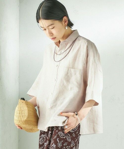 SHIPS / シップス シャツ・ブラウス | 《予約》TICCA:〈手洗い可能〉リネン 半袖 シャツ | 詳細6