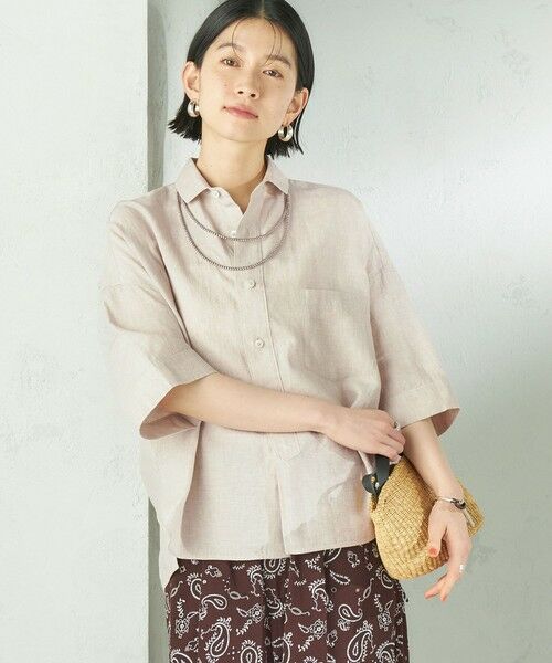 SHIPS / シップス シャツ・ブラウス | 《予約》TICCA:〈手洗い可能〉リネン 半袖 シャツ | 詳細9