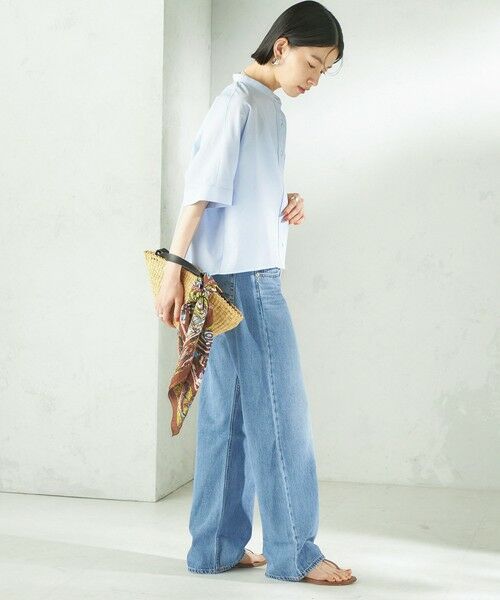 SHIPS / シップス シャツ・ブラウス | 《予約》〈接触冷感/洗濯機可能〉SUUSUU バンドカラー 半袖 シャツ | 詳細15