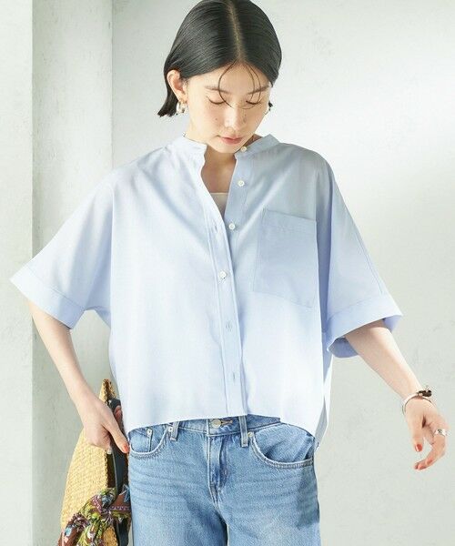 SHIPS / シップス シャツ・ブラウス | 《予約》〈接触冷感/洗濯機可能〉SUUSUU バンドカラー 半袖 シャツ | 詳細20