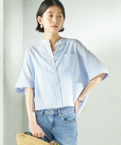 SHIPS / シップス シャツ・ブラウス | 《予約》〈接触冷感/洗濯機可能〉SUUSUU バンドカラー 半袖 シャツ | 詳細21