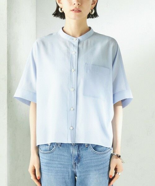 SHIPS / シップス シャツ・ブラウス | 《予約》〈接触冷感/洗濯機可能〉SUUSUU バンドカラー 半袖 シャツ | 詳細28