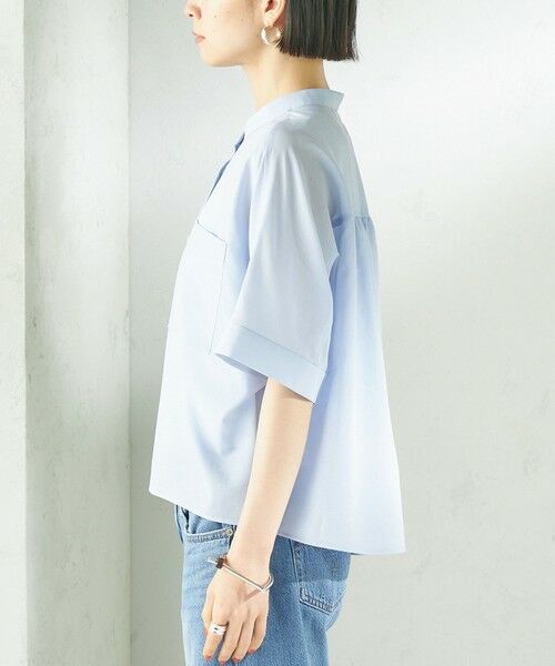 SHIPS / シップス シャツ・ブラウス | 《予約》〈接触冷感/洗濯機可能〉SUUSUU バンドカラー 半袖 シャツ | 詳細29