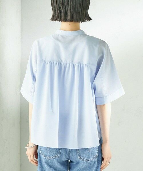 SHIPS / シップス シャツ・ブラウス | 《予約》〈接触冷感/洗濯機可能〉SUUSUU バンドカラー 半袖 シャツ | 詳細30