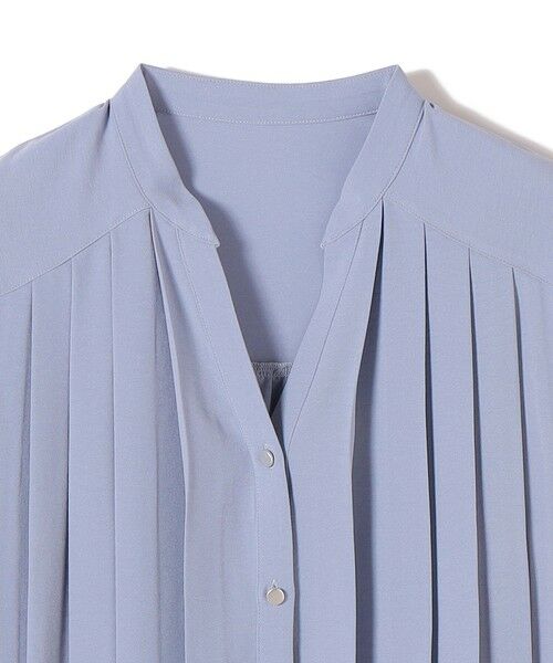 SHIPS / シップス シャツ・ブラウス | 《予約》【WEB限定】〈手洗い可能〉ストレッチ ジョーゼット プリーツ スキッパー ブラウス | 詳細24