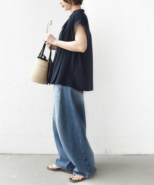 SHIPS / シップス シャツ・ブラウス | 《予約》【WEB限定】〈手洗い可能〉ストレッチ ジョーゼット プリーツ スキッパー ブラウス | 詳細29