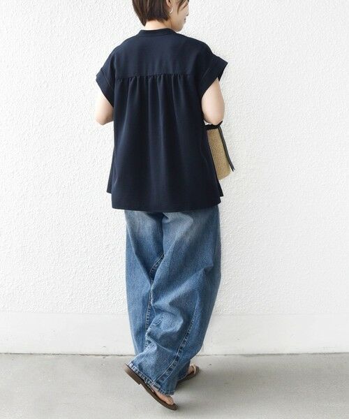 SHIPS / シップス シャツ・ブラウス | 《予約》【WEB限定】〈手洗い可能〉ストレッチ ジョーゼット プリーツ スキッパー ブラウス | 詳細30