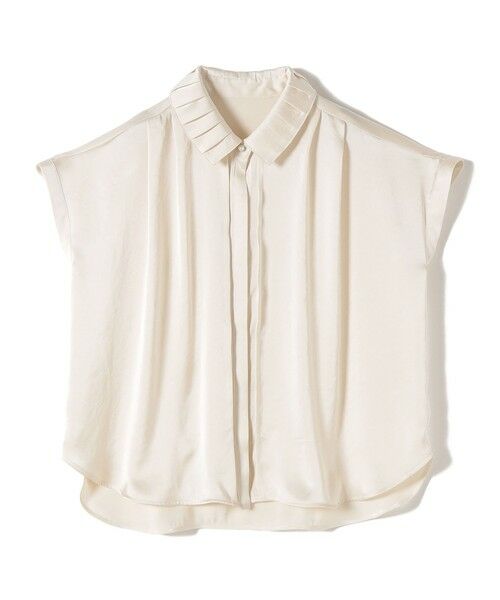 SHIPS / シップス シャツ・ブラウス | 《予約》【WEB限定】〈手洗い可能〉ヴィンテージ サテン 襟 タック デザイン ブラウス | 詳細11