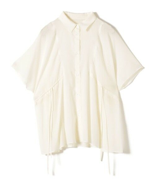SHIPS / シップス シャツ・ブラウス | 《予約》【WEB限定】〈手洗い可能〉ウエスト ドロスト シアー ブラウス | 詳細10