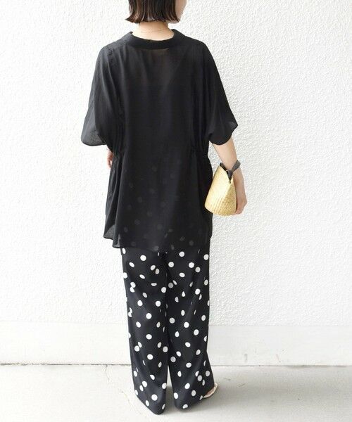 SHIPS / シップス シャツ・ブラウス | 《予約》【WEB限定】〈手洗い可能〉ウエスト ドロスト シアー ブラウス | 詳細14