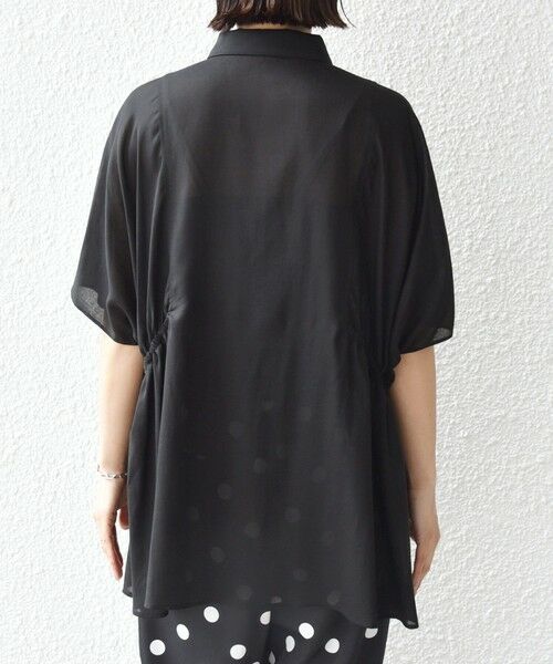 SHIPS / シップス シャツ・ブラウス | 《予約》【WEB限定】〈手洗い可能〉ウエスト ドロスト シアー ブラウス | 詳細24