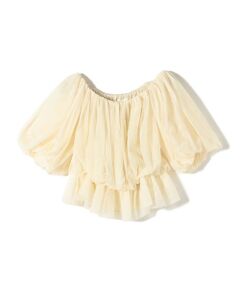 SHIPS / シップス シャツ・ブラウス | troisiemeCHACO:〈手洗い可能〉チュール ブラウス