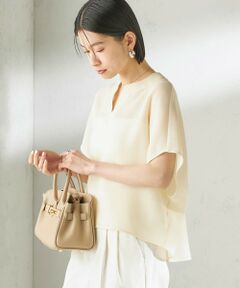 SHIPS / シップス シャツ・ブラウス | 《予約》〈手洗い可能〉ミニ チェック カラミ スキッパー プルオーバー