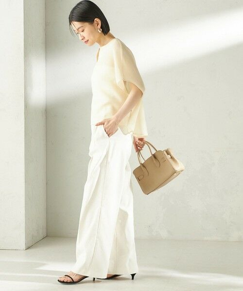 SHIPS / シップス シャツ・ブラウス | 《予約》〈手洗い可能〉ミニ チェック カラミ スキッパー プルオーバー | 詳細2