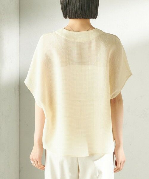 SHIPS / シップス シャツ・ブラウス | 《予約》〈手洗い可能〉ミニ チェック カラミ スキッパー プルオーバー | 詳細17