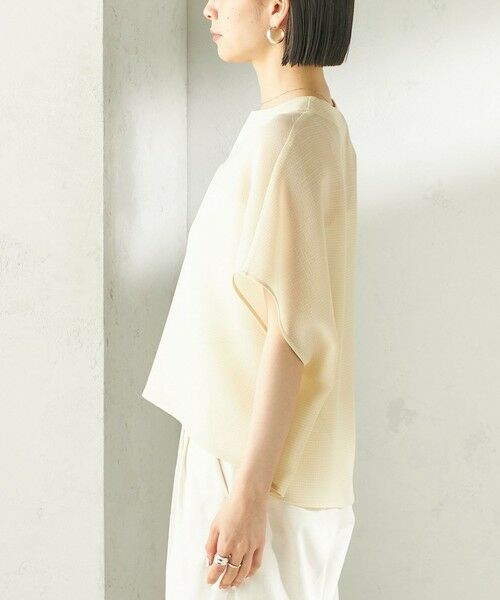 SHIPS / シップス シャツ・ブラウス | 《予約》〈手洗い可能〉ミニ チェック カラミ スキッパー プルオーバー | 詳細18