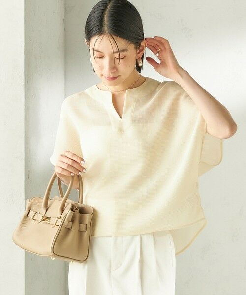 SHIPS / シップス シャツ・ブラウス | 《予約》〈手洗い可能〉ミニ チェック カラミ スキッパー プルオーバー | 詳細5