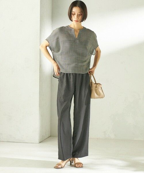 SHIPS / シップス シャツ・ブラウス | 《予約》〈手洗い可能〉ミニ チェック カラミ スキッパー プルオーバー | 詳細21