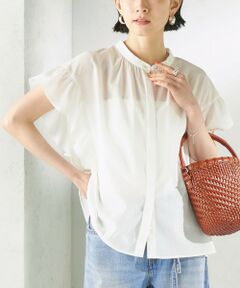 SHIPS / シップス シャツ・ブラウス | 《予約》〈接触冷感/洗濯機可能〉SUUSUU フリル ギャザー ブラウス