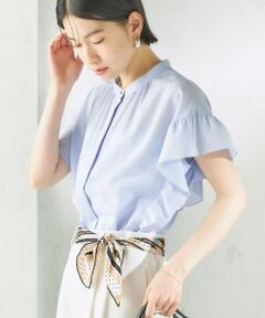 SHIPS / シップス シャツ・ブラウス | 《予約》〈接触冷感/洗濯機可能〉SUUSUU フリル ギャザー ブラウス