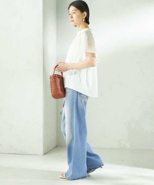 SHIPS / シップス シャツ・ブラウス | 《予約》〈接触冷感/洗濯機可能〉SUUSUU フリル ギャザー ブラウス | 詳細2